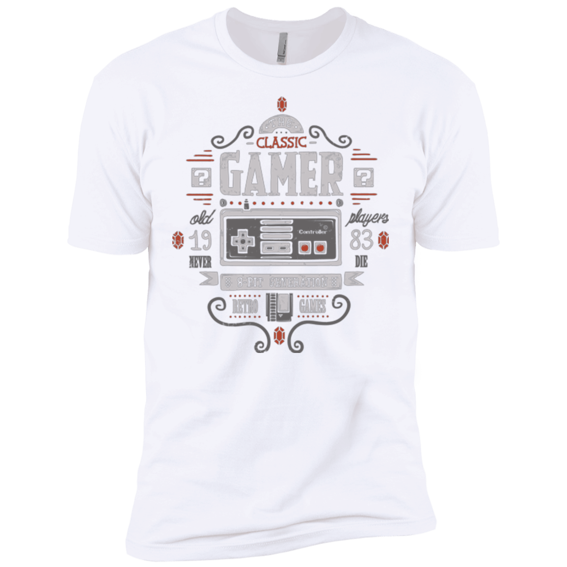 T-Shirts White / X-Small Classic Gamer Men's Premium T-Shirt