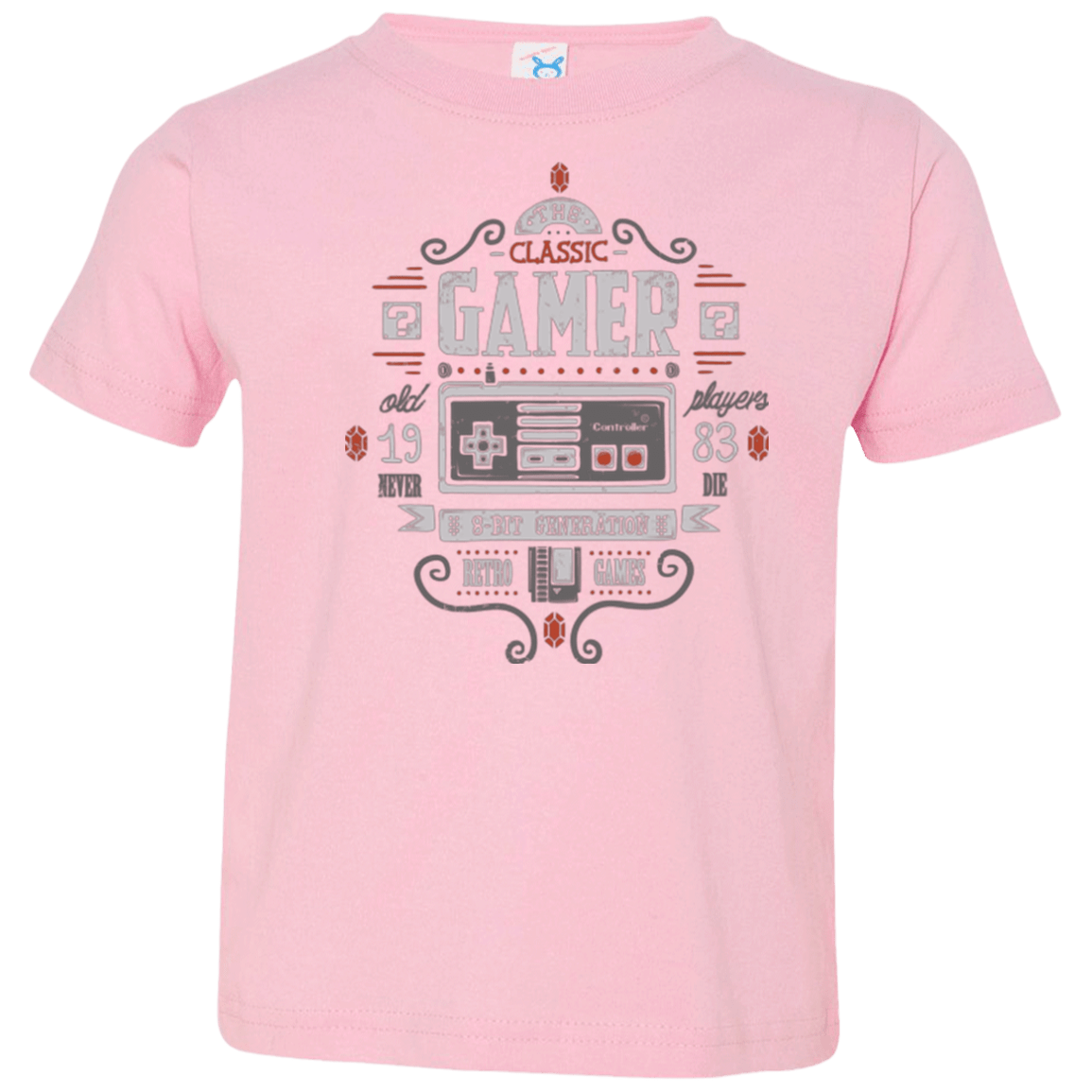 T-Shirts Pink / 2T Classic Gamer Toddler Premium T-Shirt