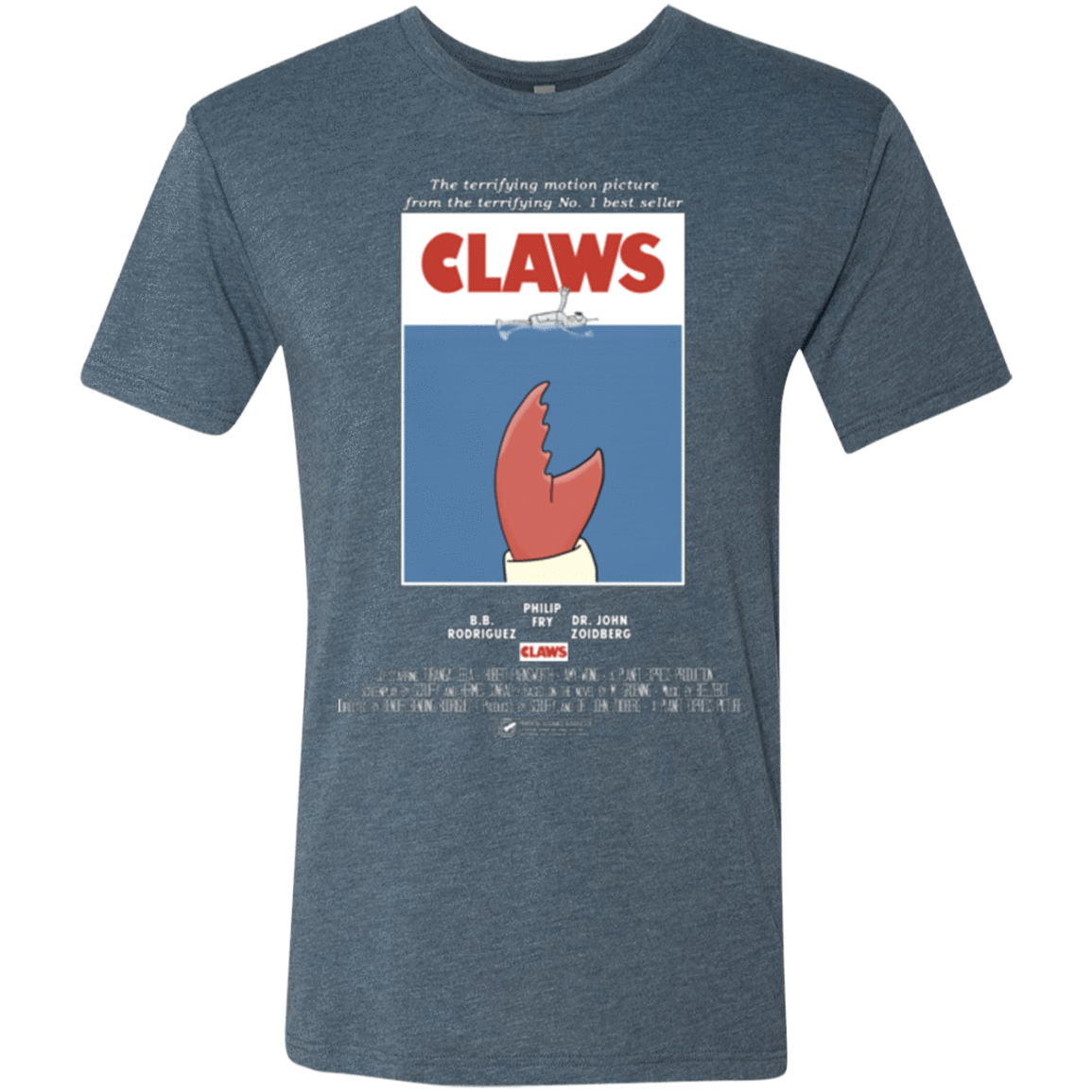 T-Shirts Indigo / Small Claws Movie Poster Men's Triblend T-Shirt