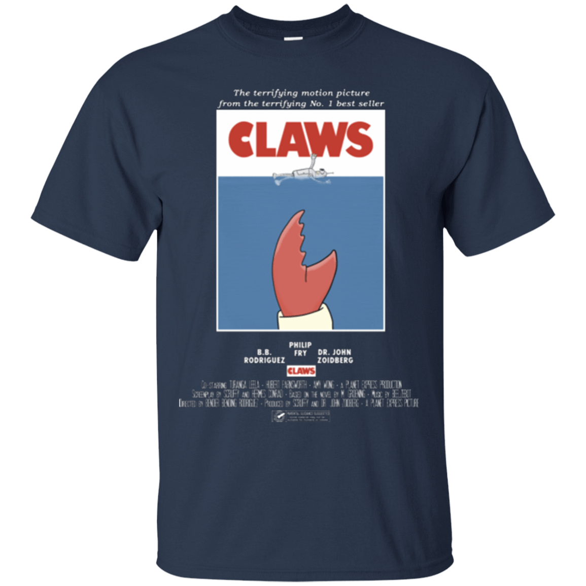 T-Shirts Navy / Small Claws Movie Poster T-Shirt