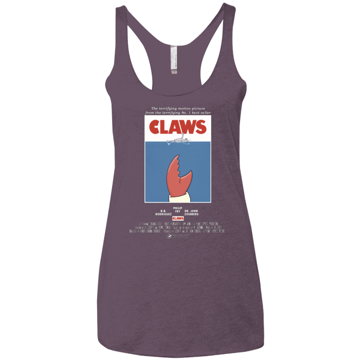 T-Shirts Vintage Purple / X-Small Claws Movie Poster Women's Triblend Racerback Tank