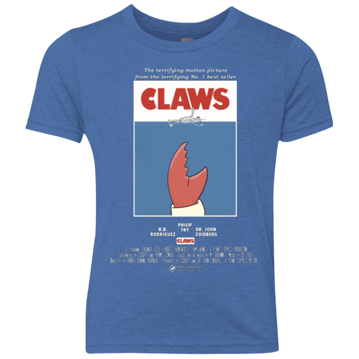 T-Shirts Vintage Royal / YXS Claws Movie Poster Youth Triblend T-Shirt