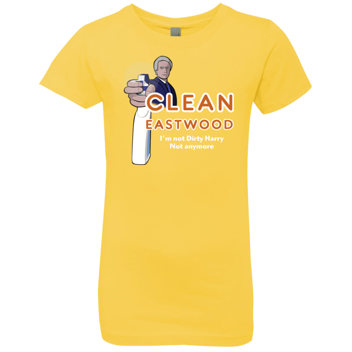 T-Shirts Vibrant Yellow / YXS Clean Eastwood Girls Premium T-Shirt
