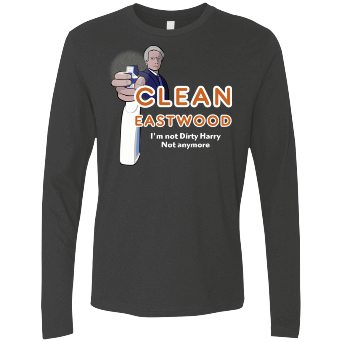 T-Shirts Heavy Metal / Small Clean Eastwood Men's Premium Long Sleeve