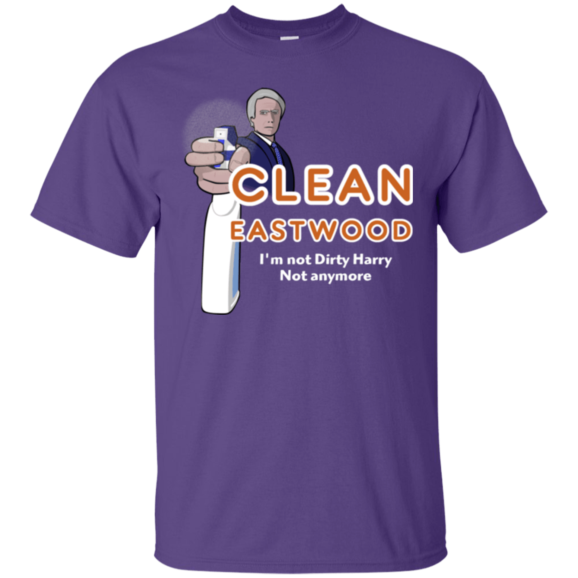 T-Shirts Purple / Small Clean Eastwood T-Shirt