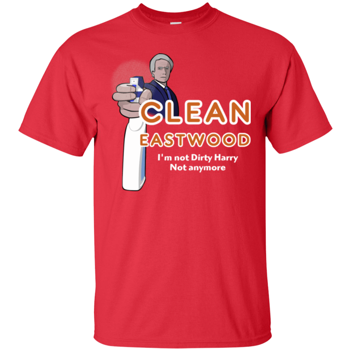 T-Shirts Red / Small Clean Eastwood T-Shirt