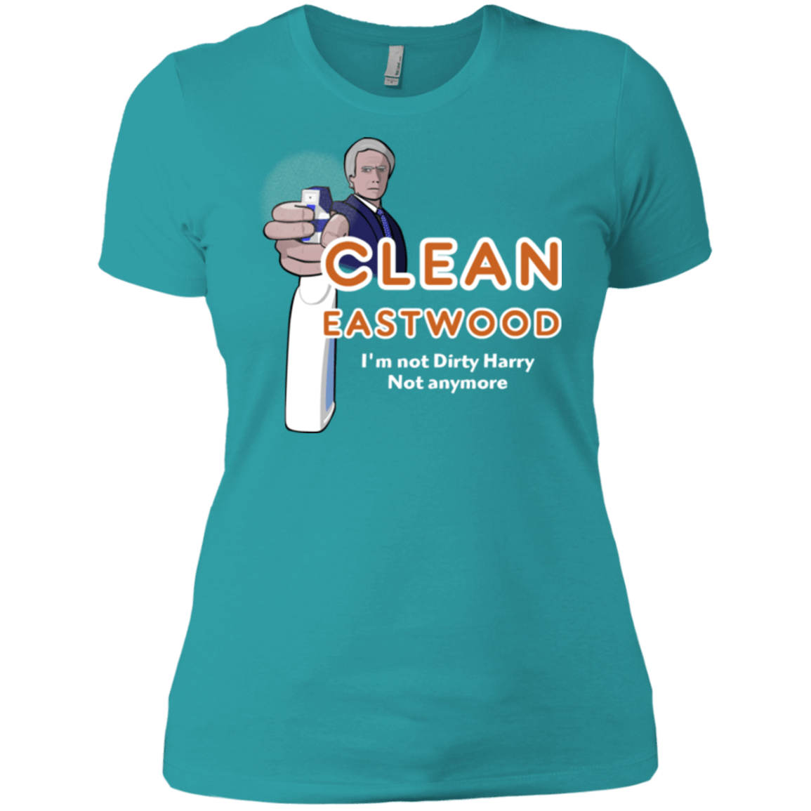 T-Shirts Tahiti Blue / X-Small Clean Eastwood Women's Premium T-Shirt