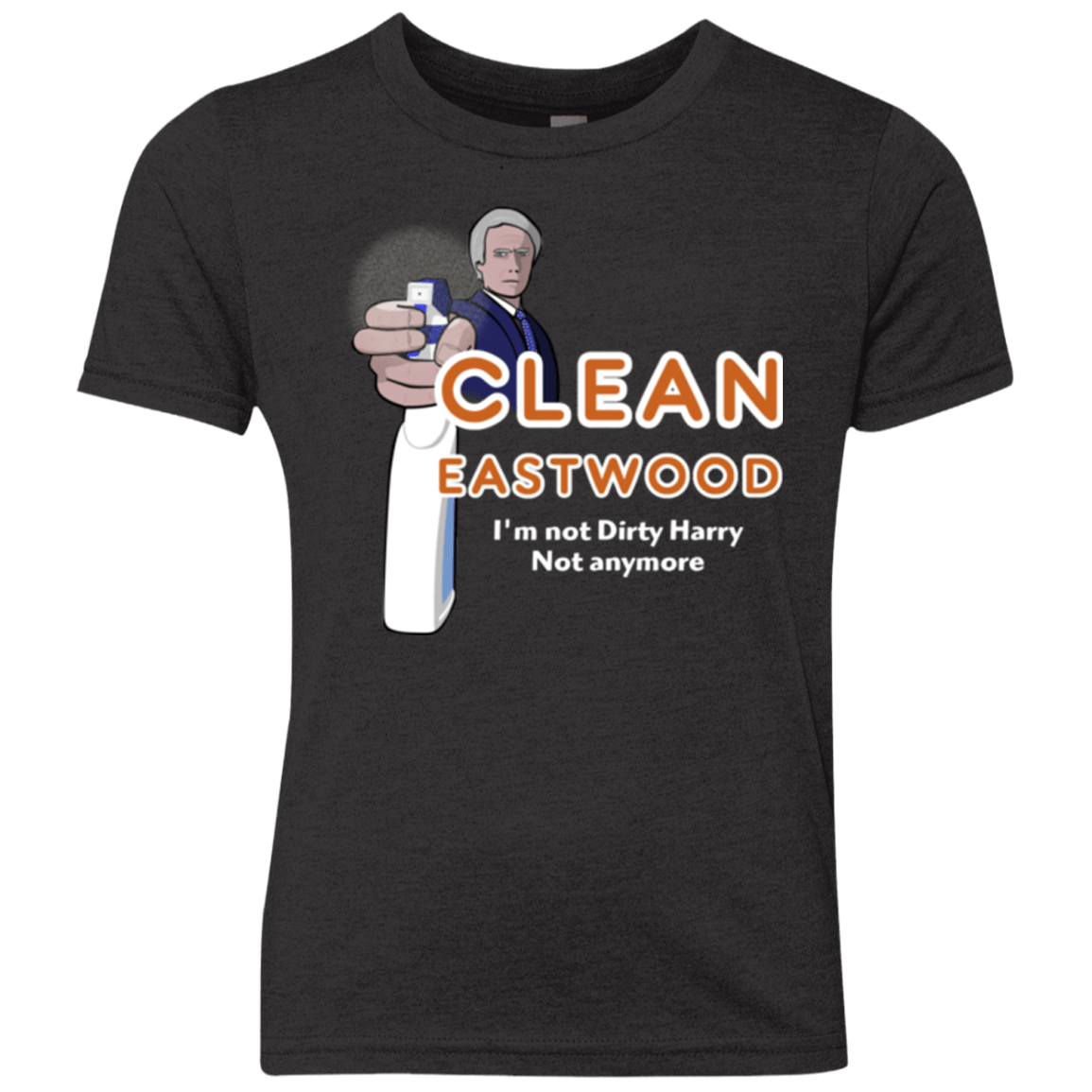 T-Shirts Vintage Black / YXS Clean Eastwood Youth Triblend T-Shirt