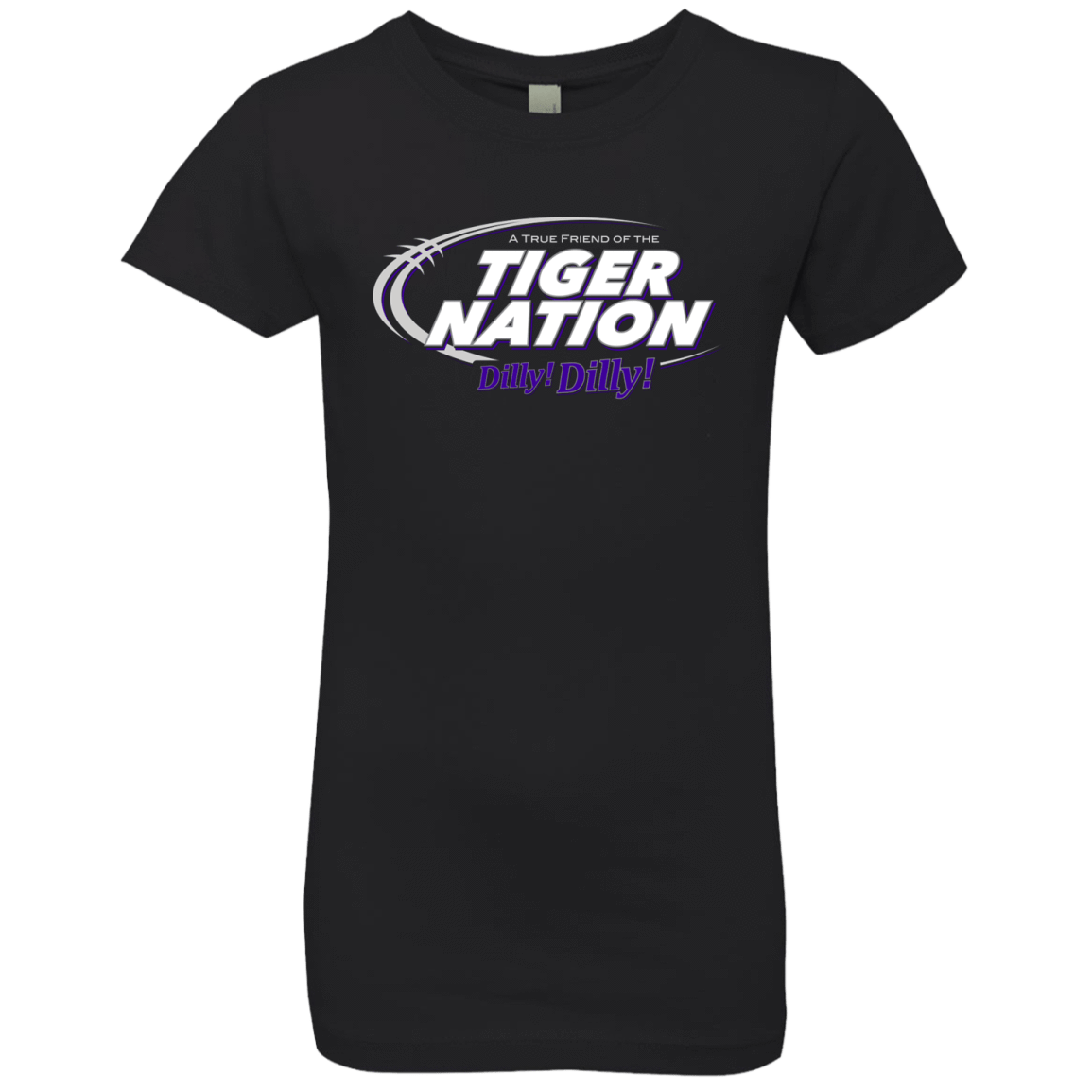 T-Shirts Black / YXS Clemson Dilly Dilly Girls Premium T-Shirt