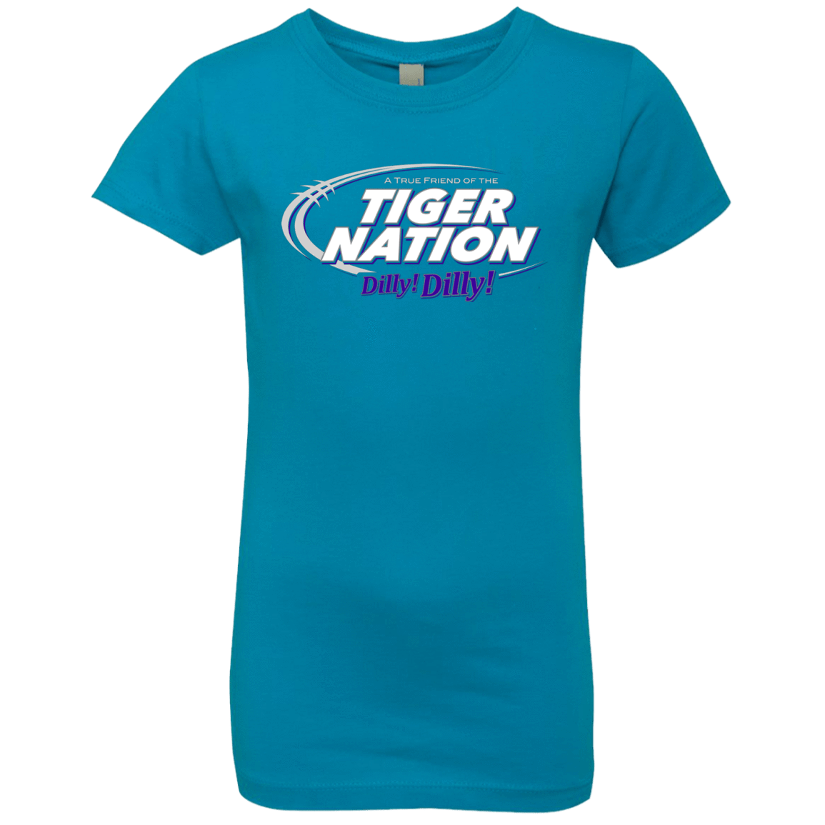 T-Shirts Turquoise / YXS Clemson Dilly Dilly Girls Premium T-Shirt