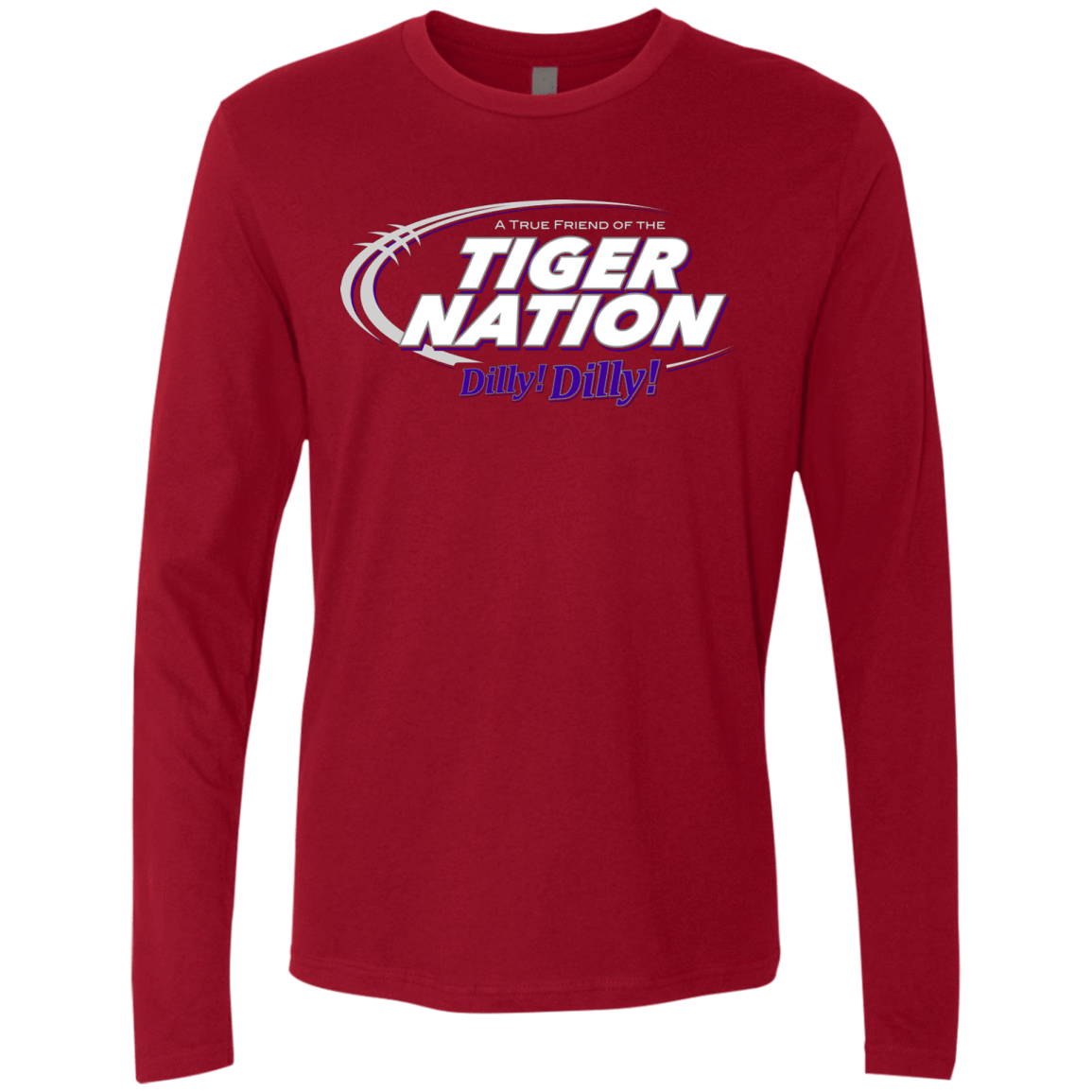 T-Shirts Cardinal / Small Clemson Dilly Dilly Men's Premium Long Sleeve
