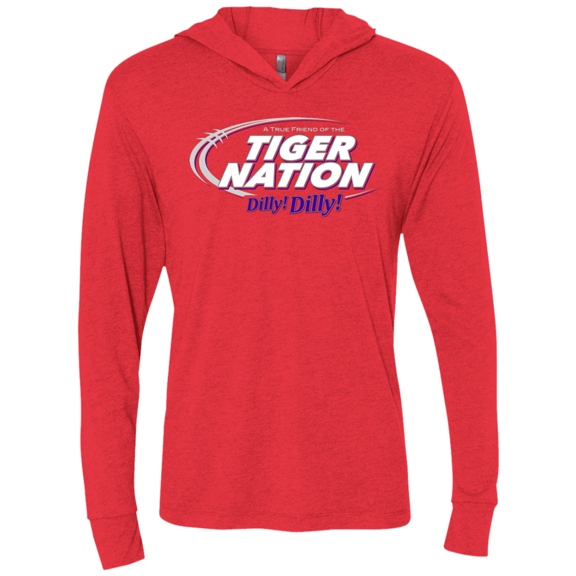 T-Shirts Vintage Red / X-Small Clemson Dilly Dilly Triblend Long Sleeve Hoodie Tee