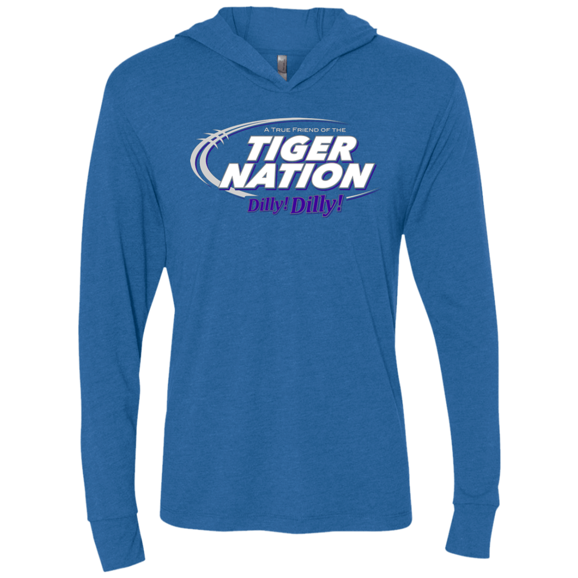 T-Shirts Vintage Royal / X-Small Clemson Dilly Dilly Triblend Long Sleeve Hoodie Tee