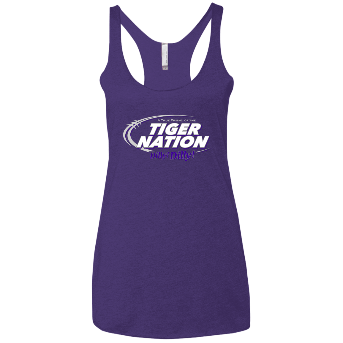 T-Shirts Purple / X-Small Clemson Dilly Dilly Women's Triblend Racerback Tank