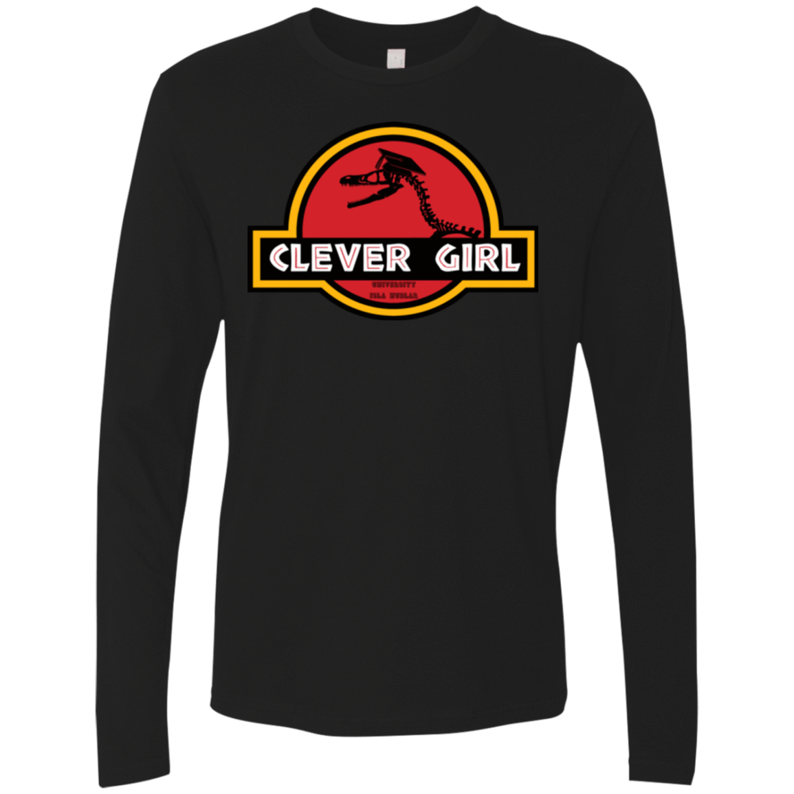 T-Shirts Black / Small Clever Girl Men's Premium Long Sleeve