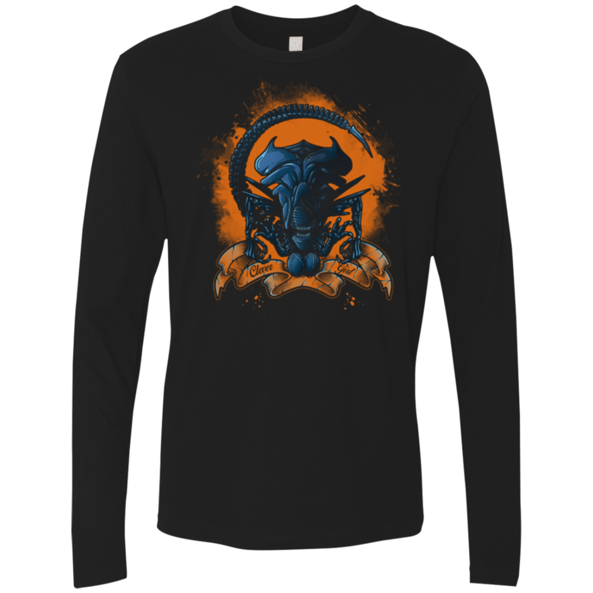 T-Shirts Black / Small CLEVER GIRL Men's Premium Long Sleeve