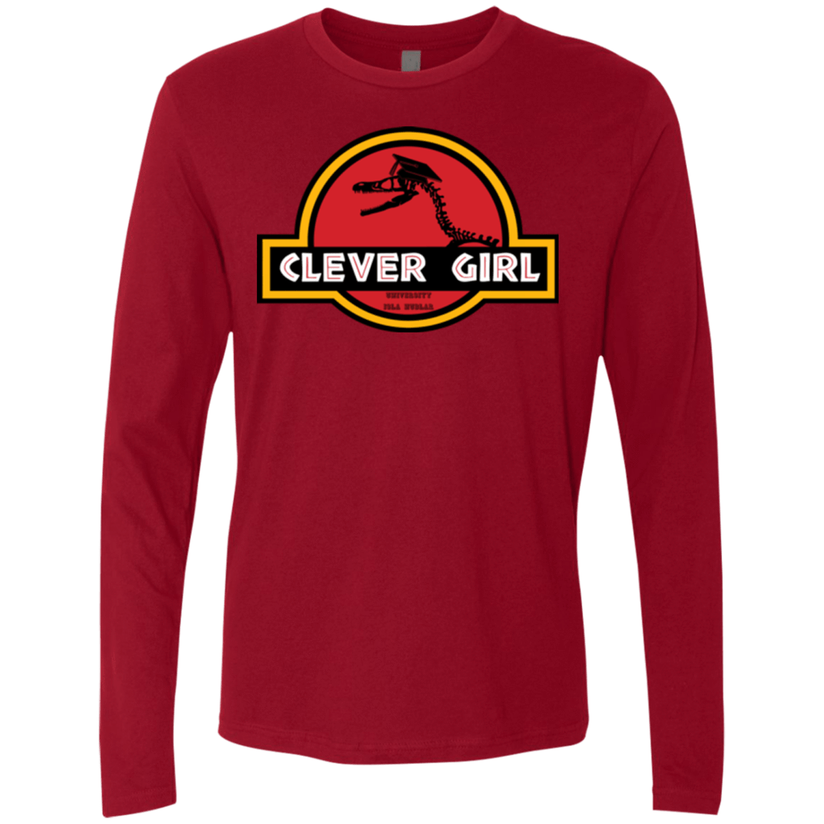 T-Shirts Cardinal / Small Clever Girl Men's Premium Long Sleeve
