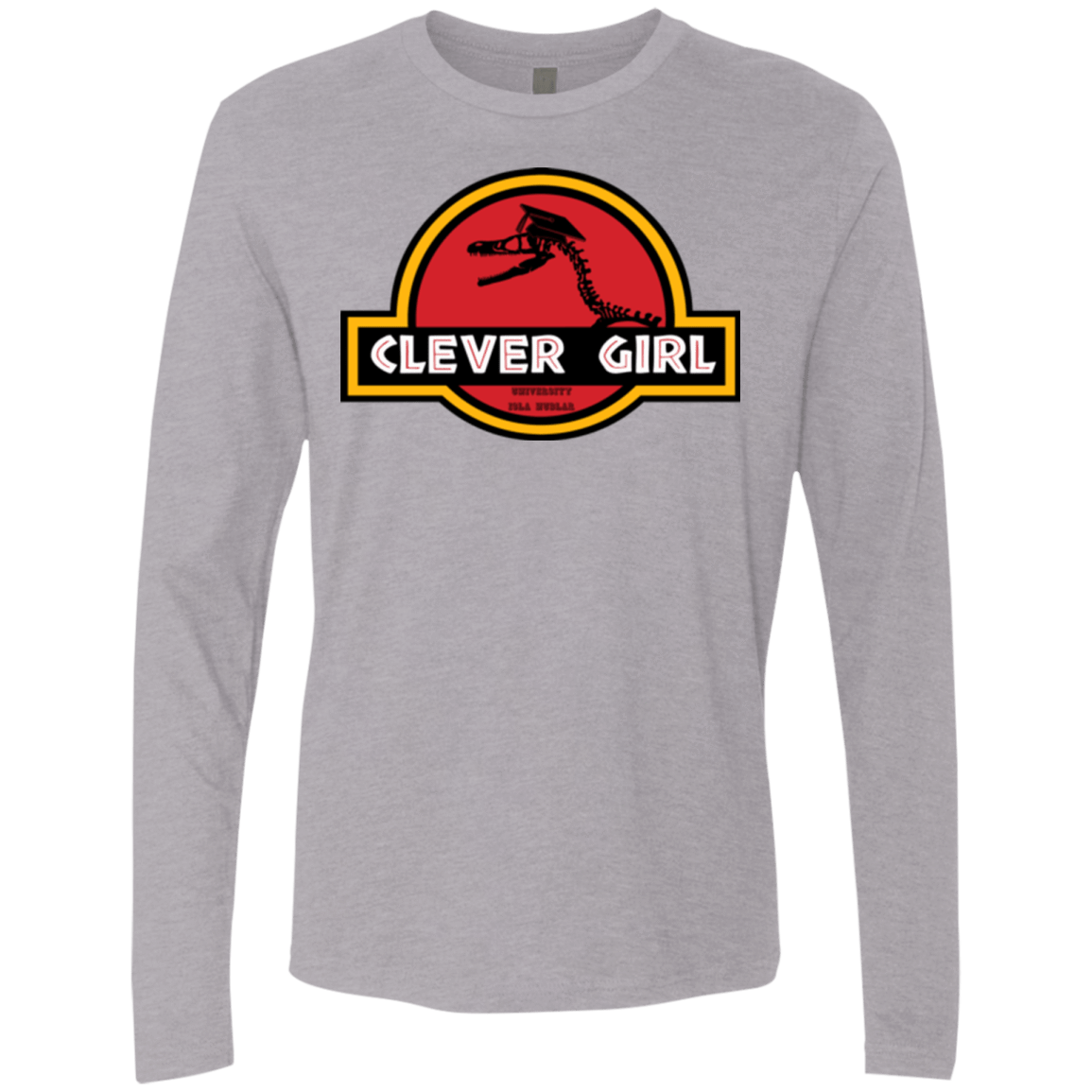 T-Shirts Heather Grey / Small Clever Girl Men's Premium Long Sleeve