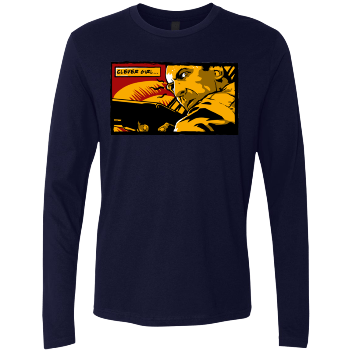 T-Shirts Midnight Navy / Small Clever Girl Men's Premium Long Sleeve