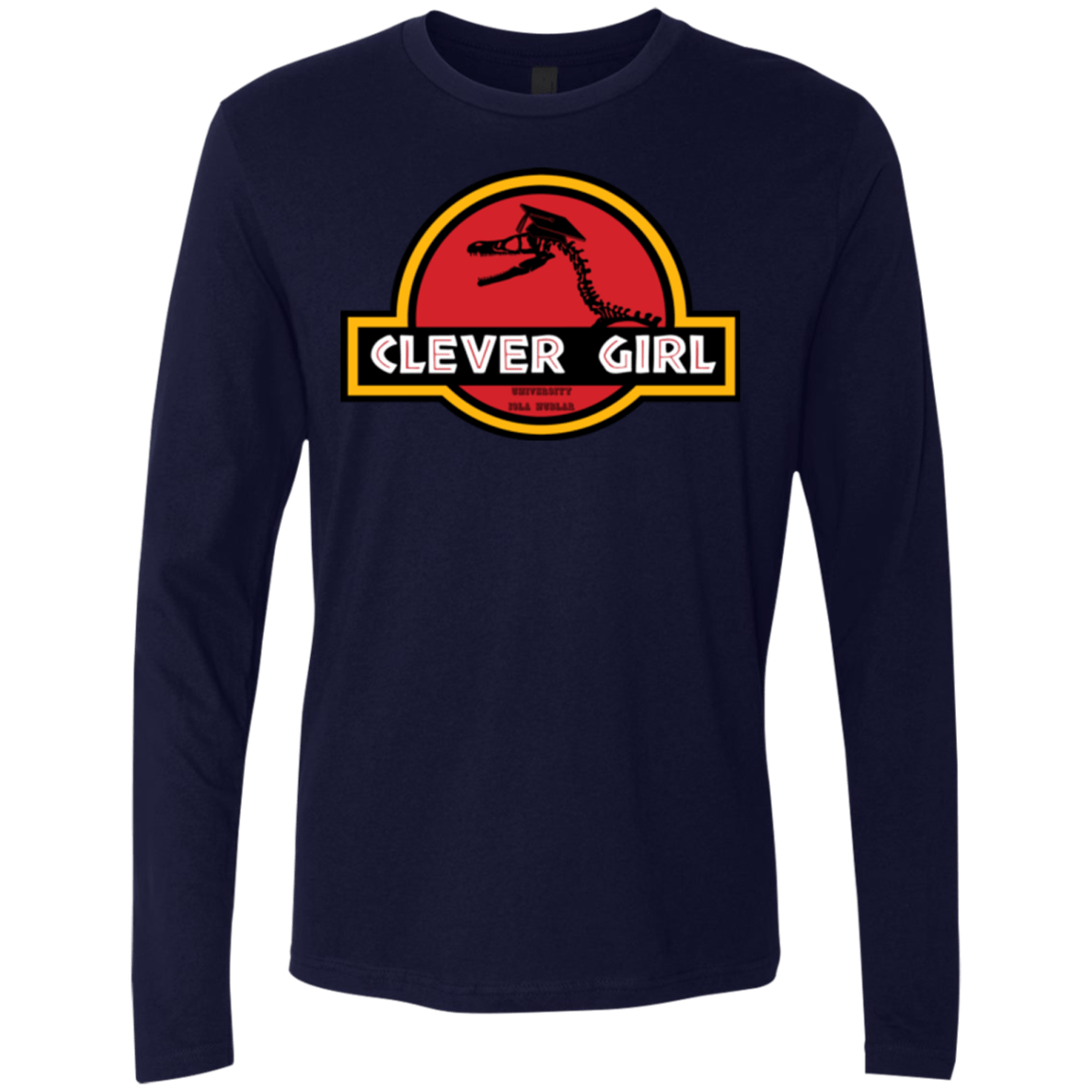 T-Shirts Midnight Navy / Small Clever Girl Men's Premium Long Sleeve