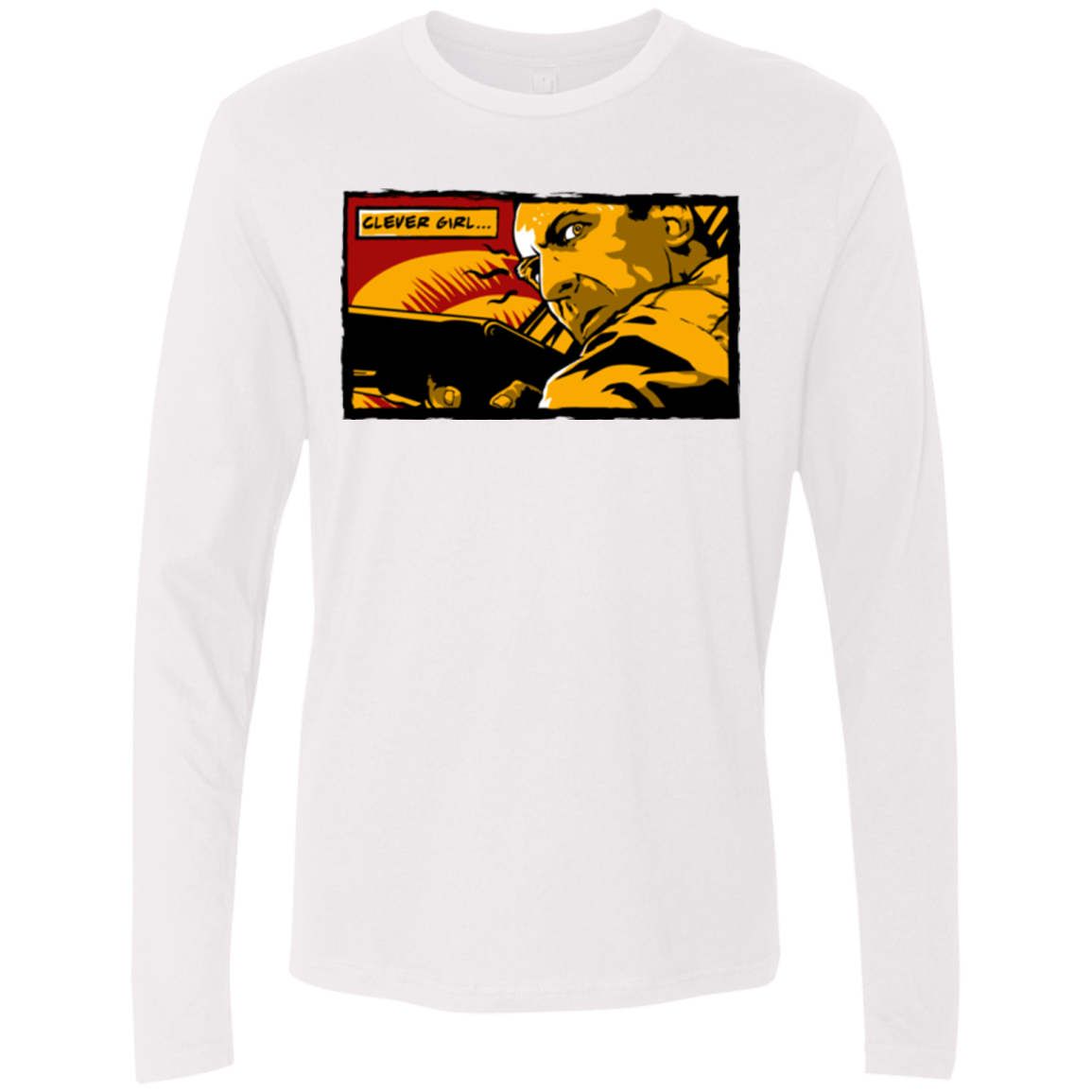 T-Shirts White / Small Clever Girl Men's Premium Long Sleeve