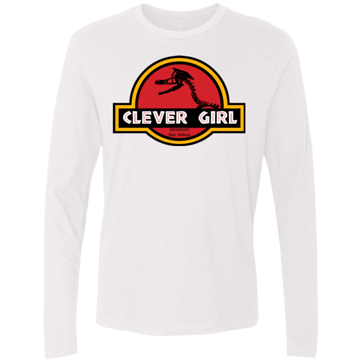 T-Shirts White / Small Clever Girl Men's Premium Long Sleeve