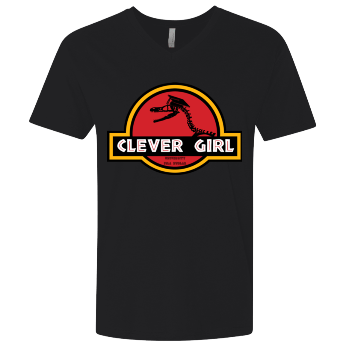 T-Shirts Black / X-Small Clever Girl Men's Premium V-Neck
