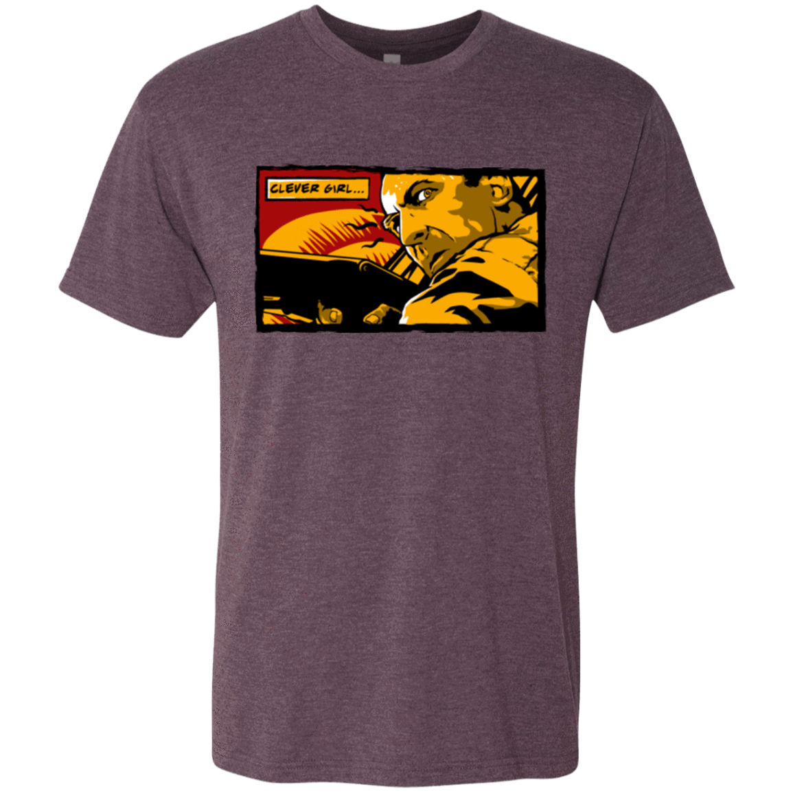 T-Shirts Vintage Purple / Small Clever Girl Men's Triblend T-Shirt