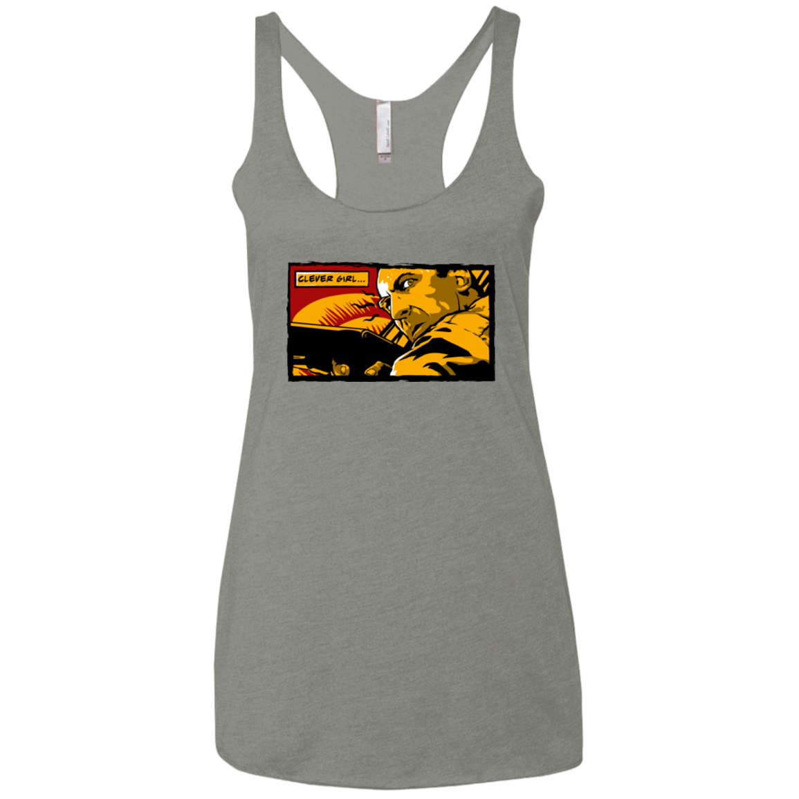 T-Shirts Venetian Grey / X-Small Clever Girl Women's Triblend Racerback Tank