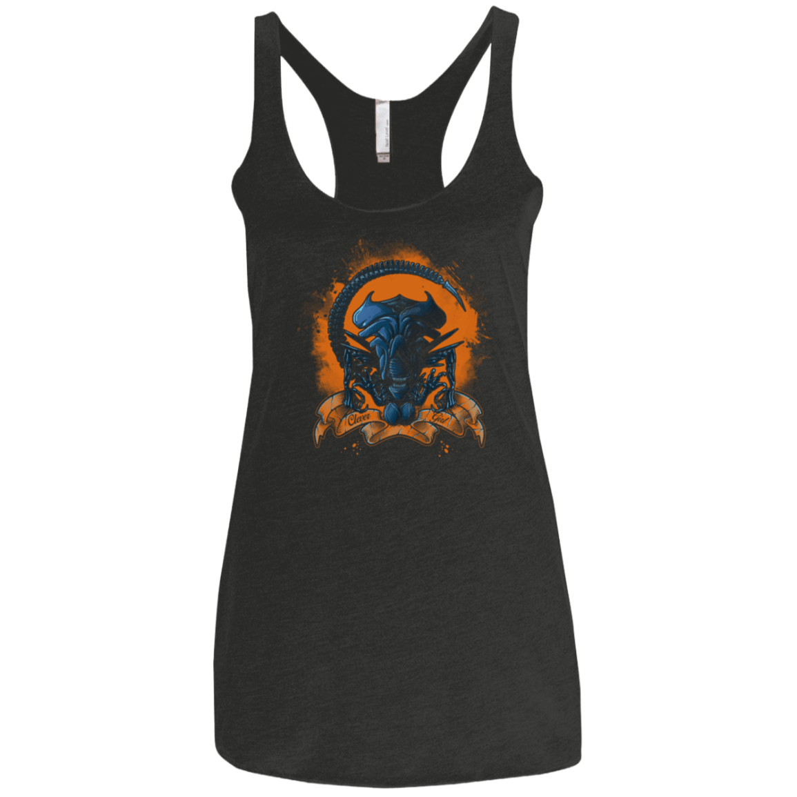 T-Shirts Vintage Black / X-Small CLEVER GIRL Women's Triblend Racerback Tank