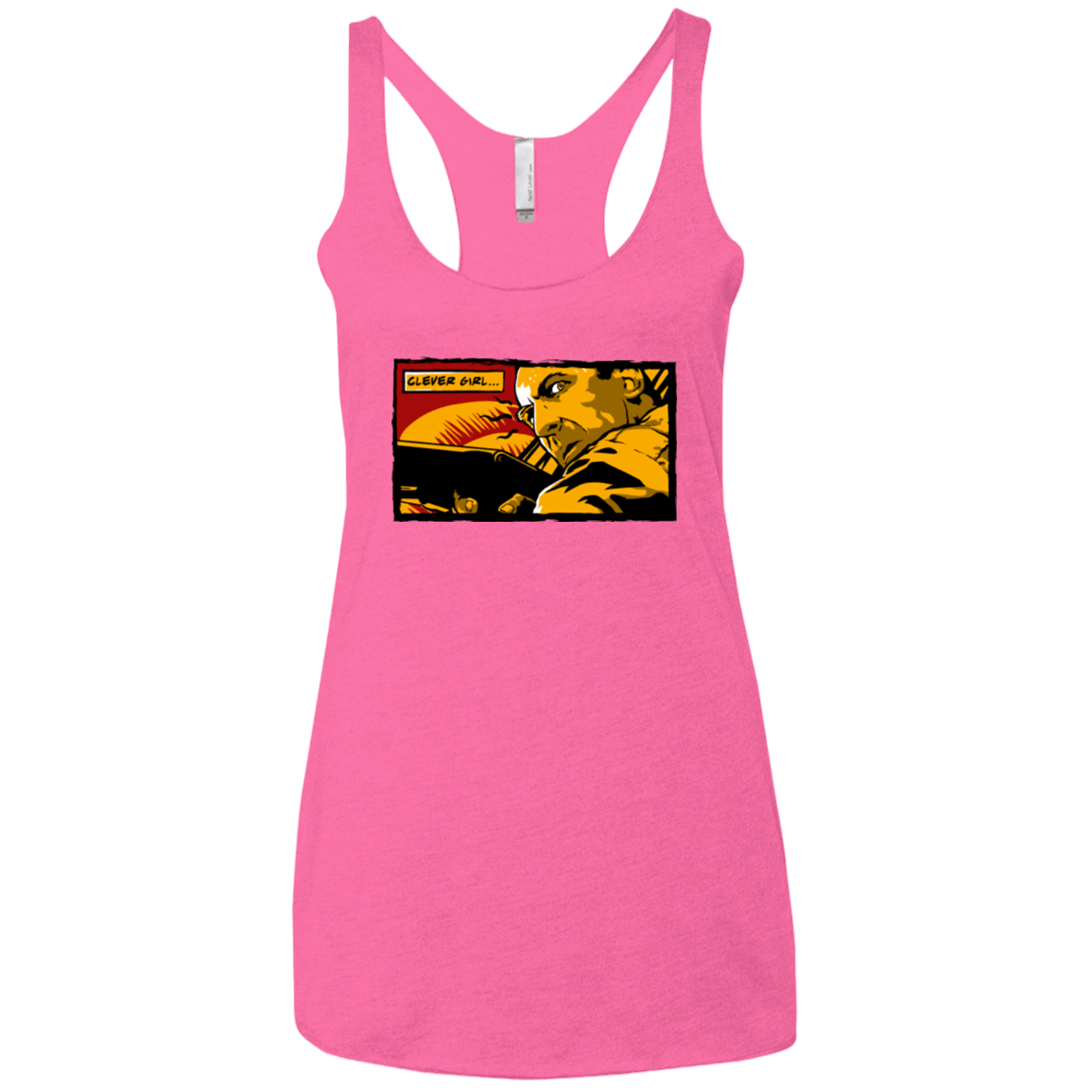T-Shirts Vintage Pink / X-Small Clever Girl Women's Triblend Racerback Tank