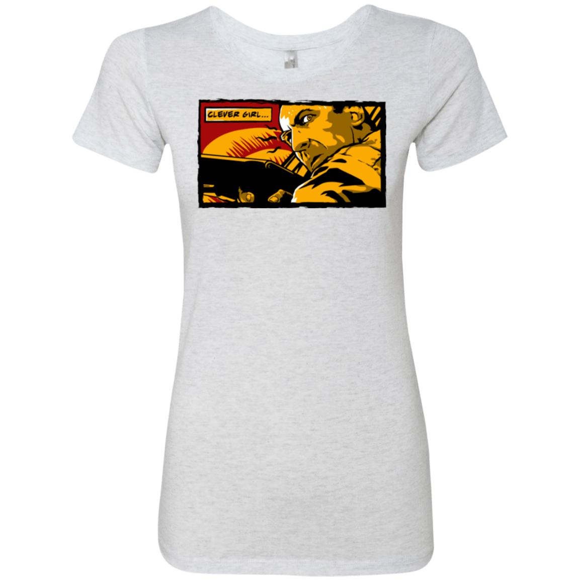 T-Shirts Heather White / Small Clever Girl Women's Triblend T-Shirt