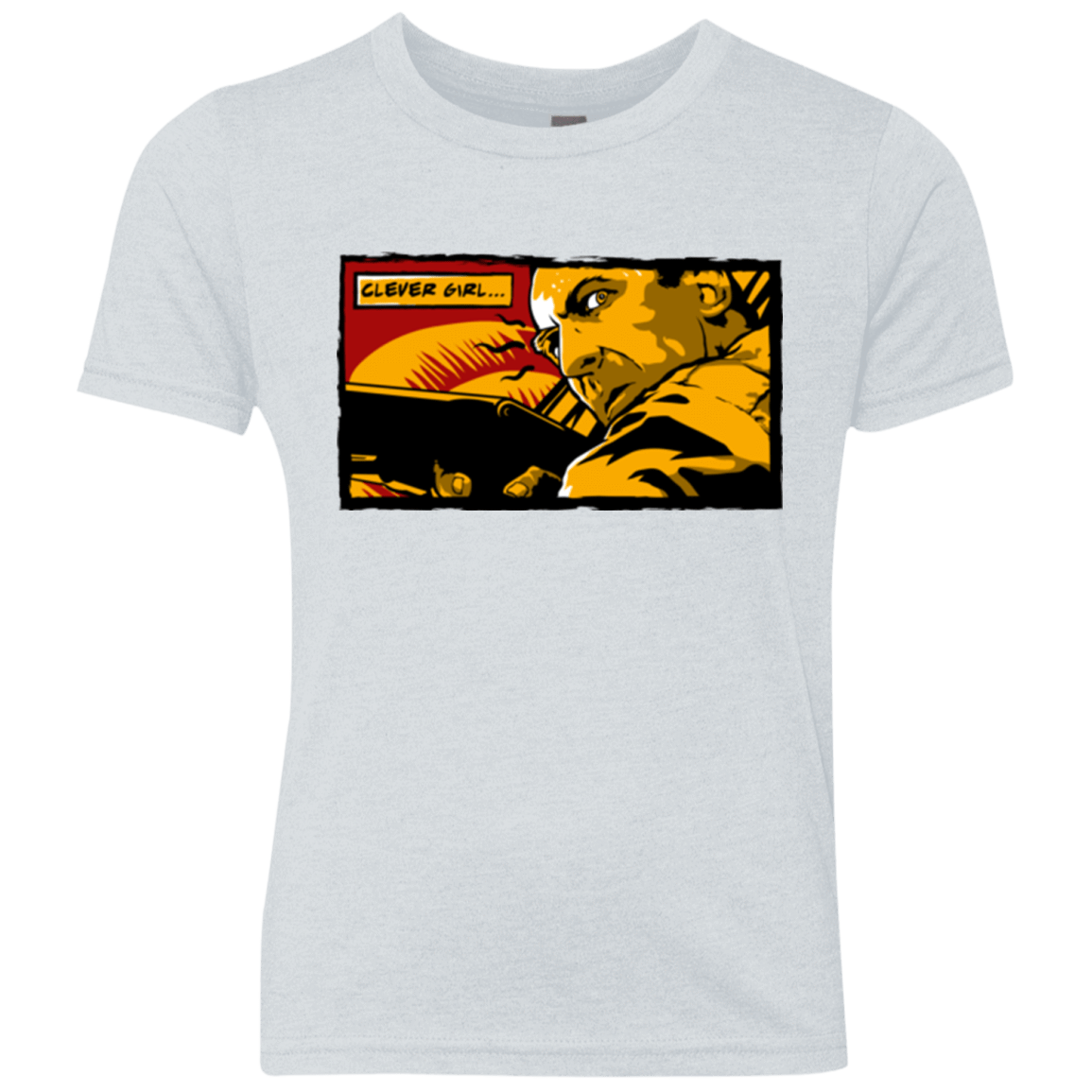 T-Shirts Heather White / YXS Clever Girl Youth Triblend T-Shirt
