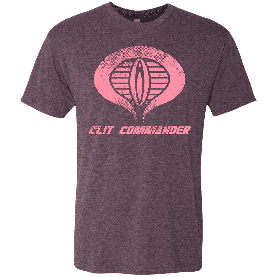 T-Shirts Vintage Purple / Small Clit Commander Men's Triblend T-Shirt