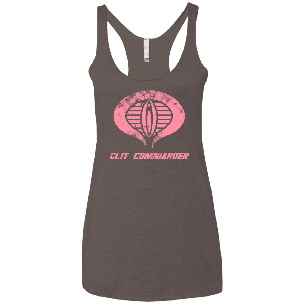 T-Shirts Macchiato / X-Small Clit Commander Women's Triblend Racerback Tank