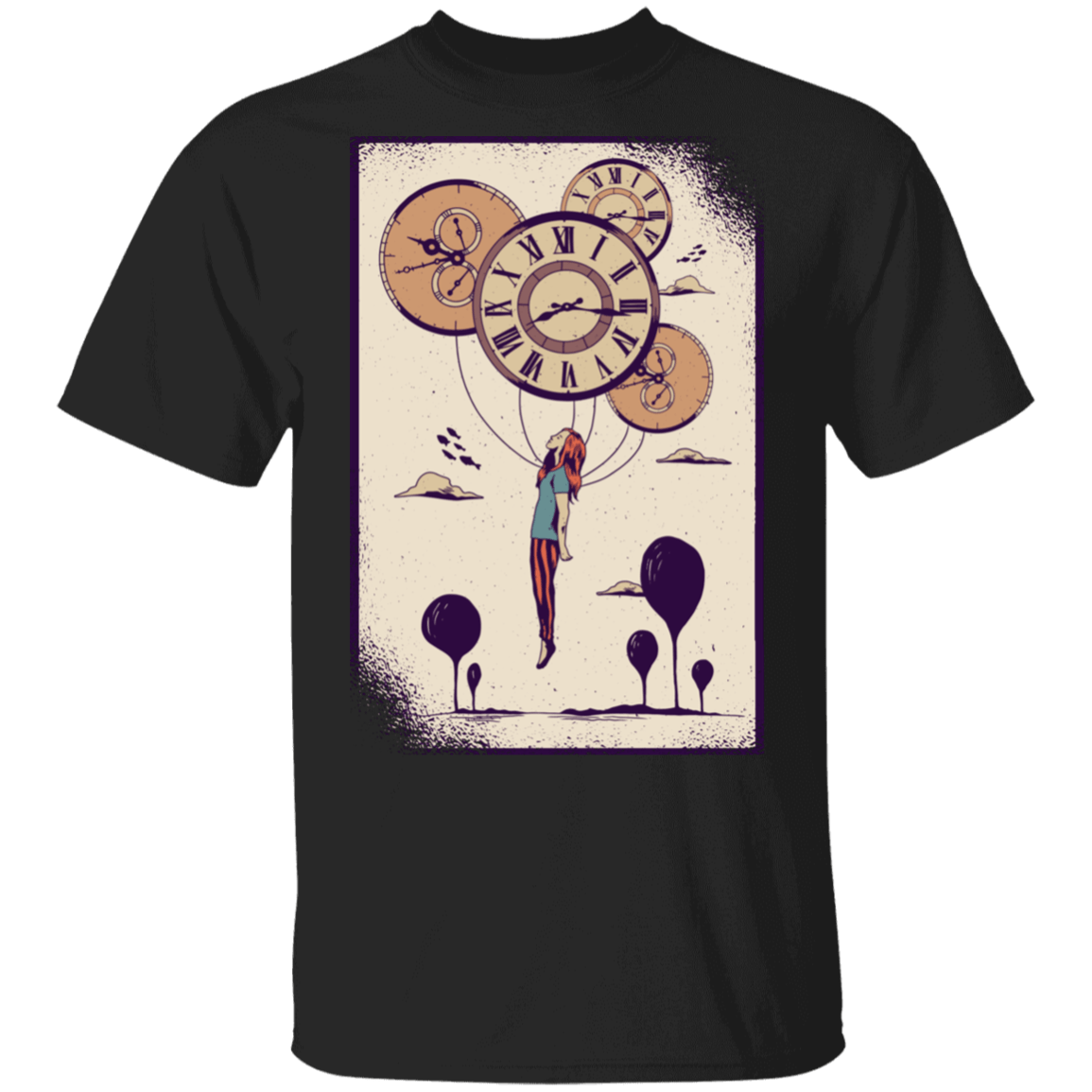 T-Shirts Black / S Clock T-Shirt