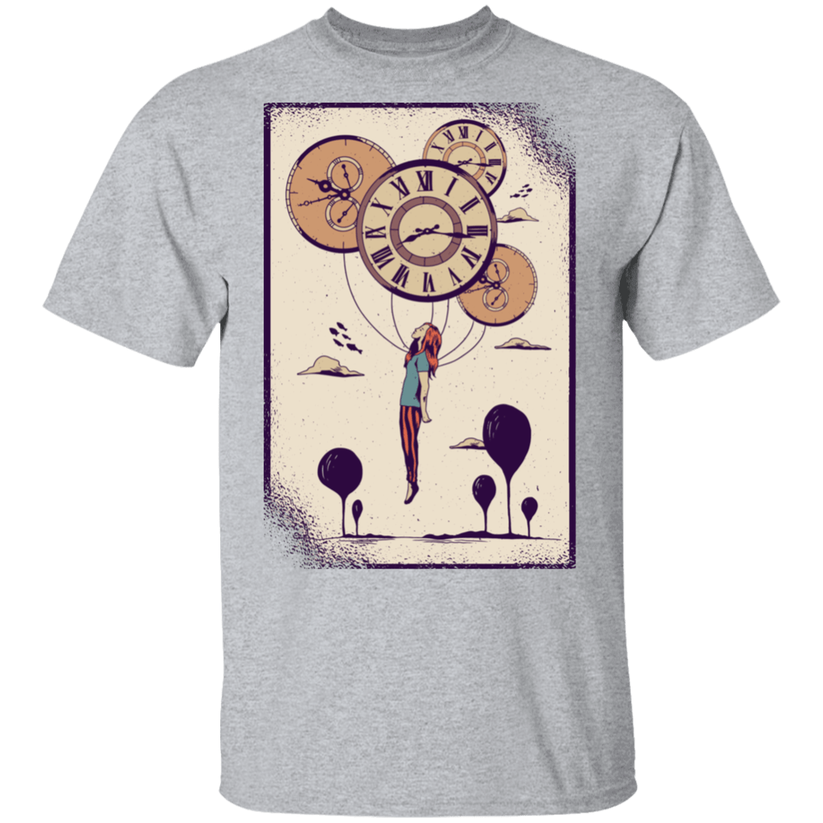 T-Shirts Sport Grey / S Clock T-Shirt