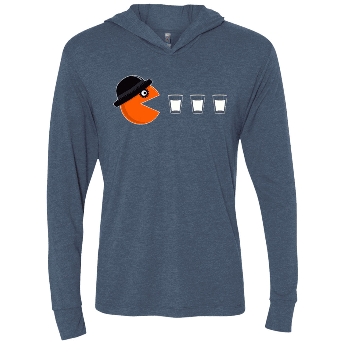 T-Shirts Indigo / X-Small Clockwork man Triblend Long Sleeve Hoodie Tee