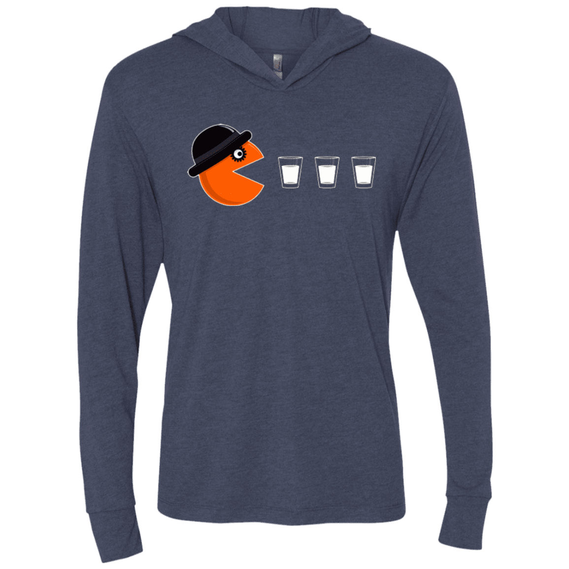 T-Shirts Vintage Navy / X-Small Clockwork man Triblend Long Sleeve Hoodie Tee