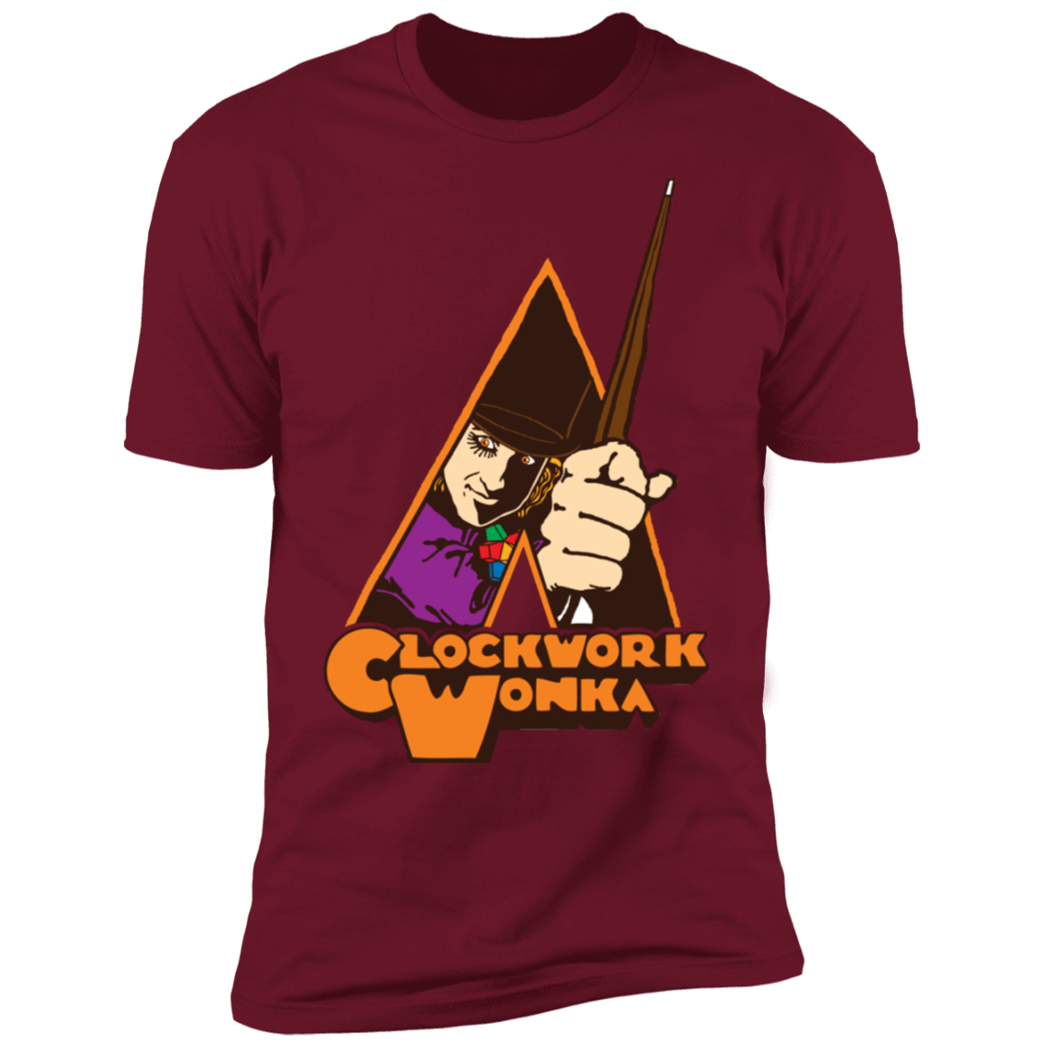 T-Shirts Cardinal / S Clockwork Wonka Men's Premium T-Shirt