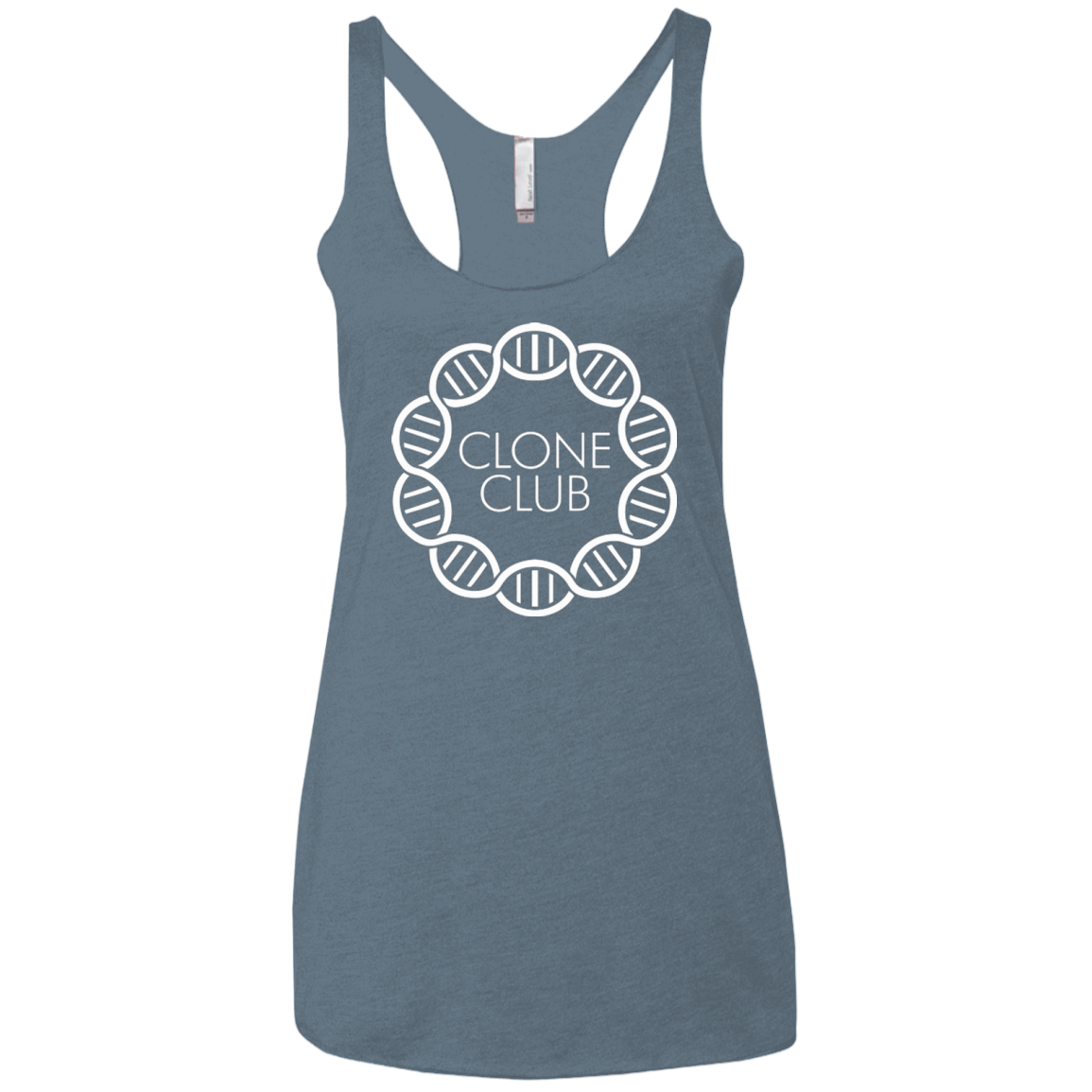 T-Shirts Indigo / X-Small Clone Club Women's Triblend Racerback Tank