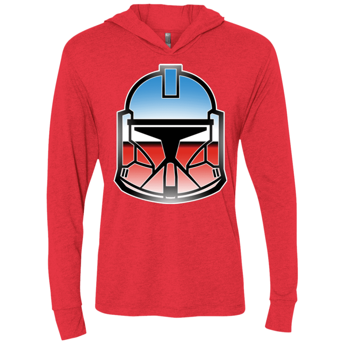 T-Shirts Vintage Red / X-Small Clone Triblend Long Sleeve Hoodie Tee