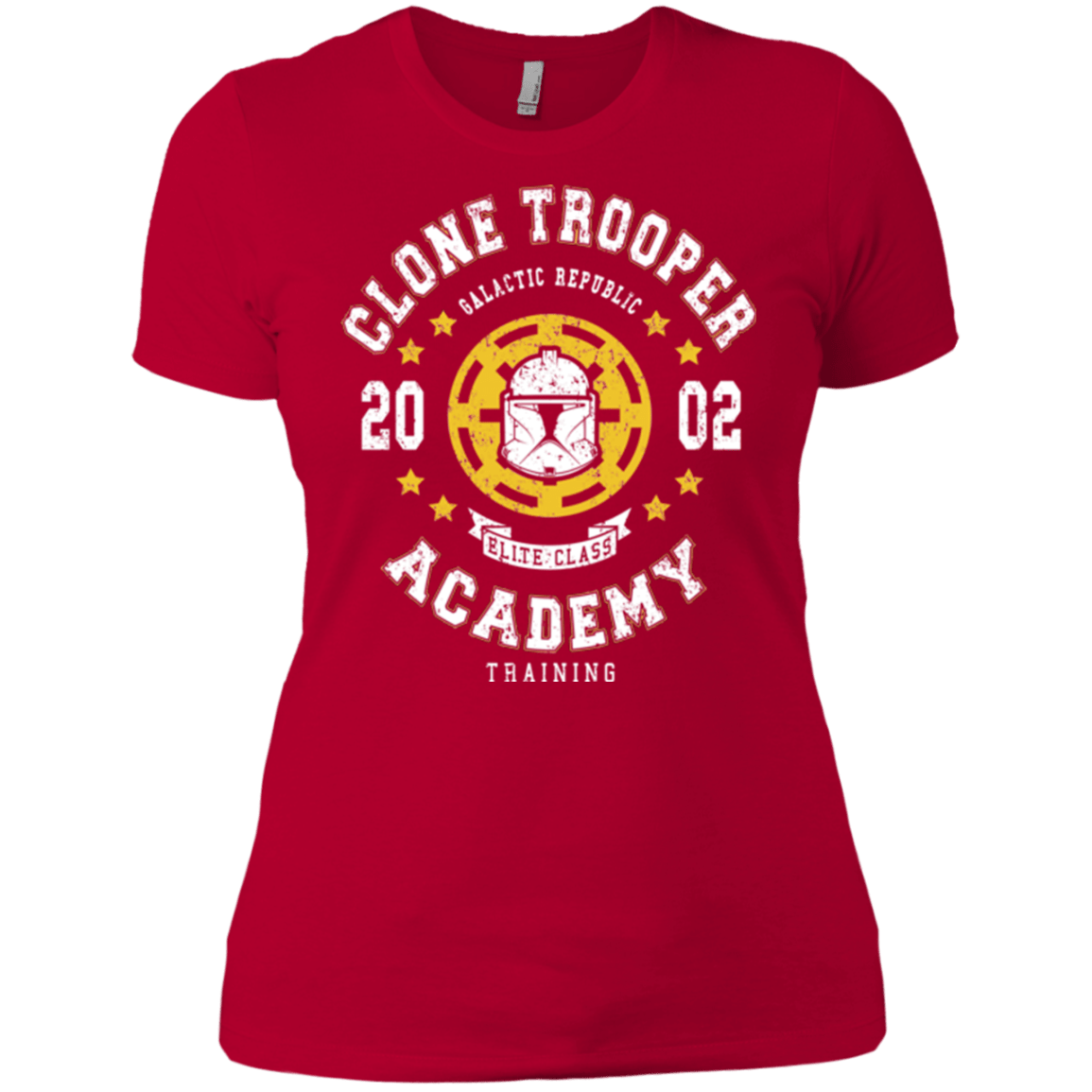 T-Shirts Red / X-Small Clone Trooper Academy 02 Women's Premium T-Shirt