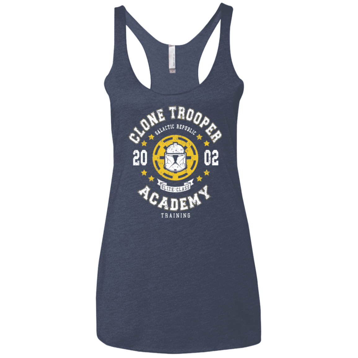 T-Shirts Vintage Navy / X-Small Clone Trooper Academy 02 Women's Triblend Racerback Tank