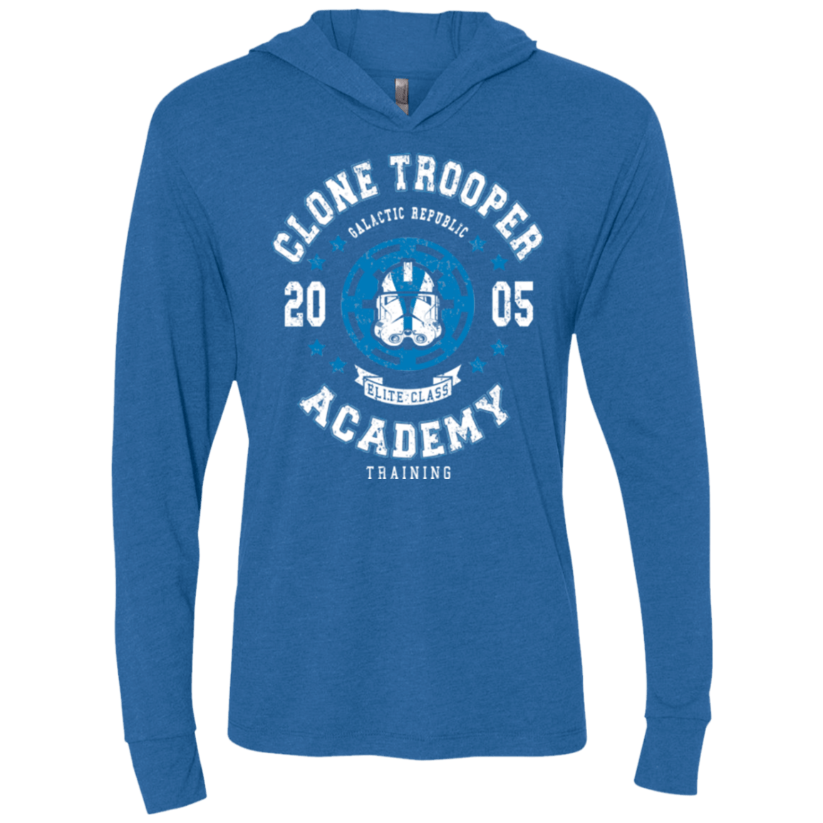 T-Shirts Vintage Royal / X-Small Clone Trooper Academy 05 Triblend Long Sleeve Hoodie Tee