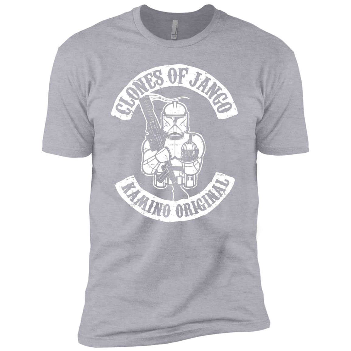 T-Shirts Heather Grey / YXS Clones of Jango Boys Premium T-Shirt