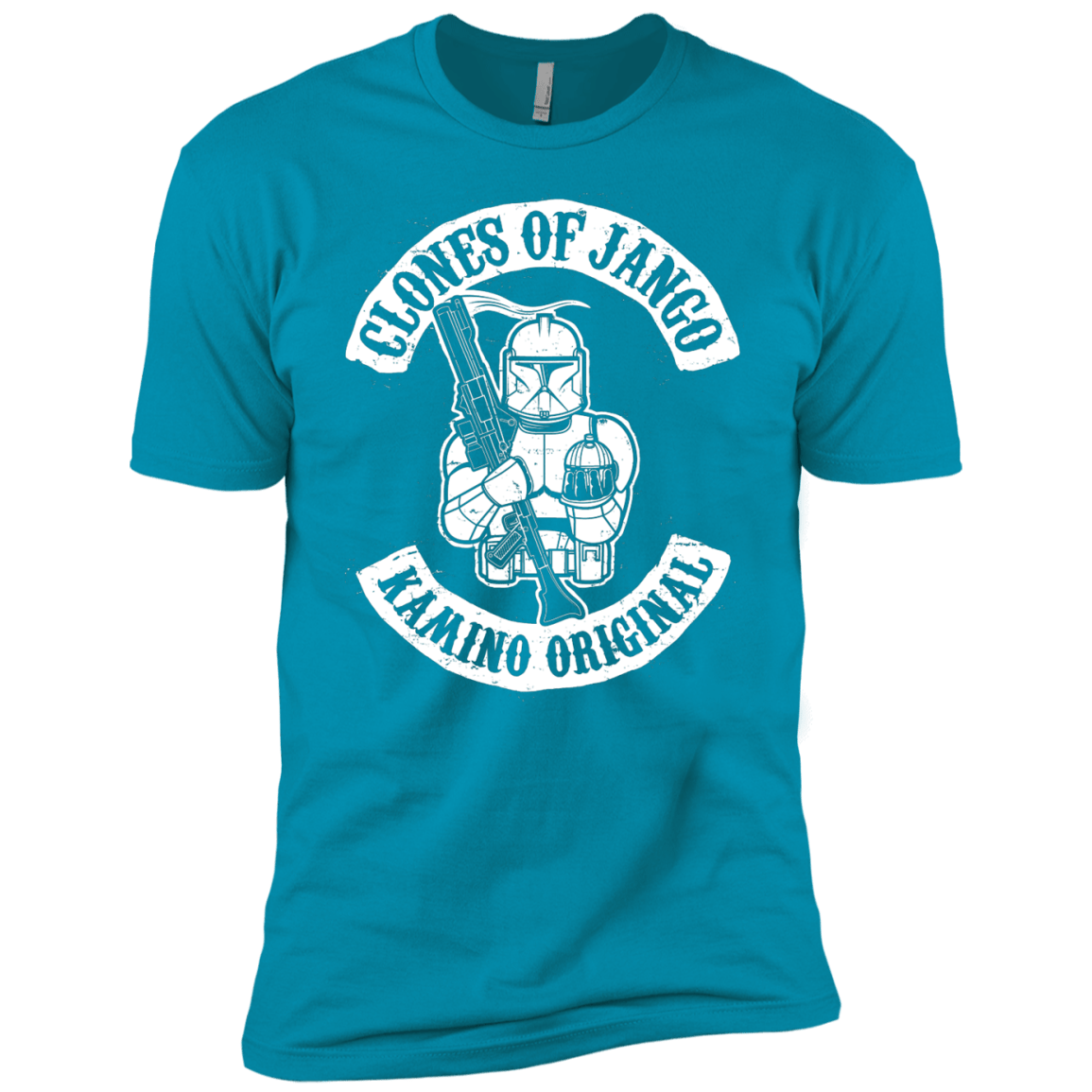 T-Shirts Turquoise / YXS Clones of Jango Boys Premium T-Shirt