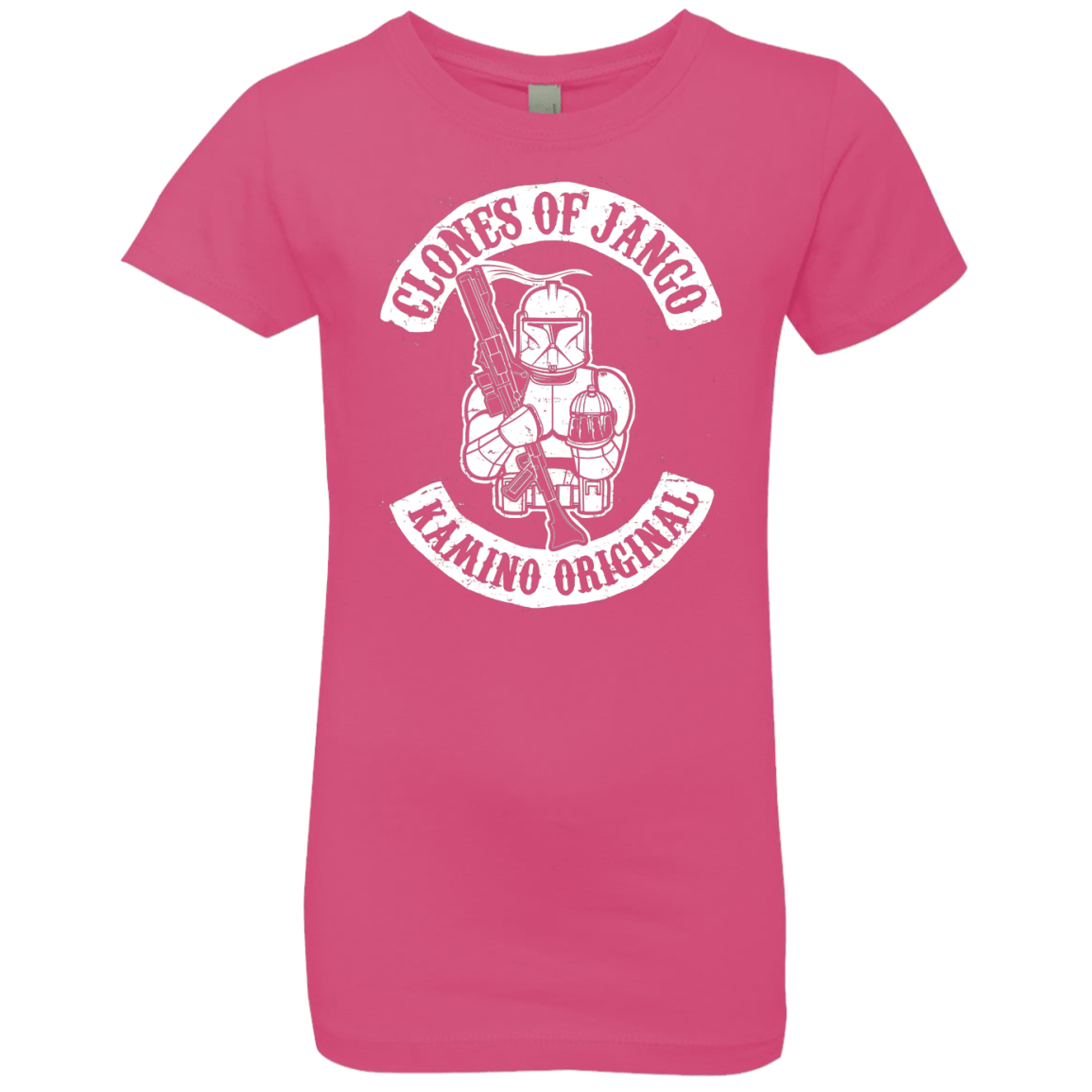 T-Shirts Hot Pink / YXS Clones of Jango Girls Premium T-Shirt