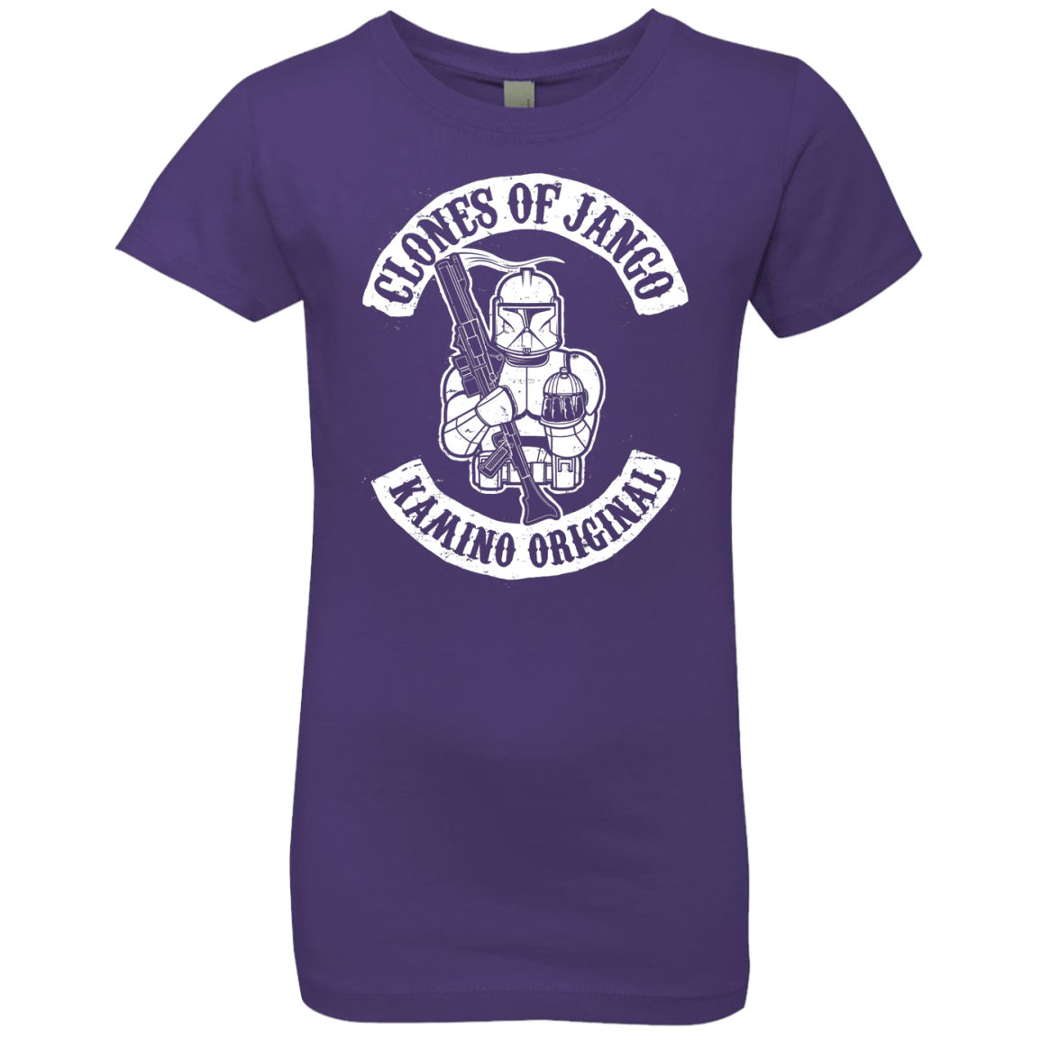 T-Shirts Purple Rush / YXS Clones of Jango Girls Premium T-Shirt
