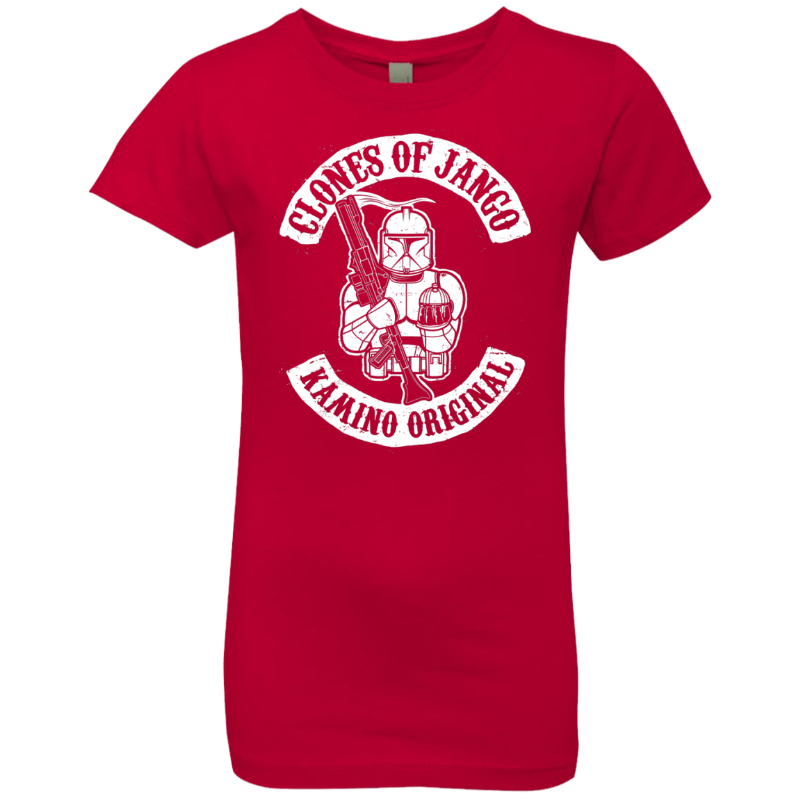 T-Shirts Red / YXS Clones of Jango Girls Premium T-Shirt
